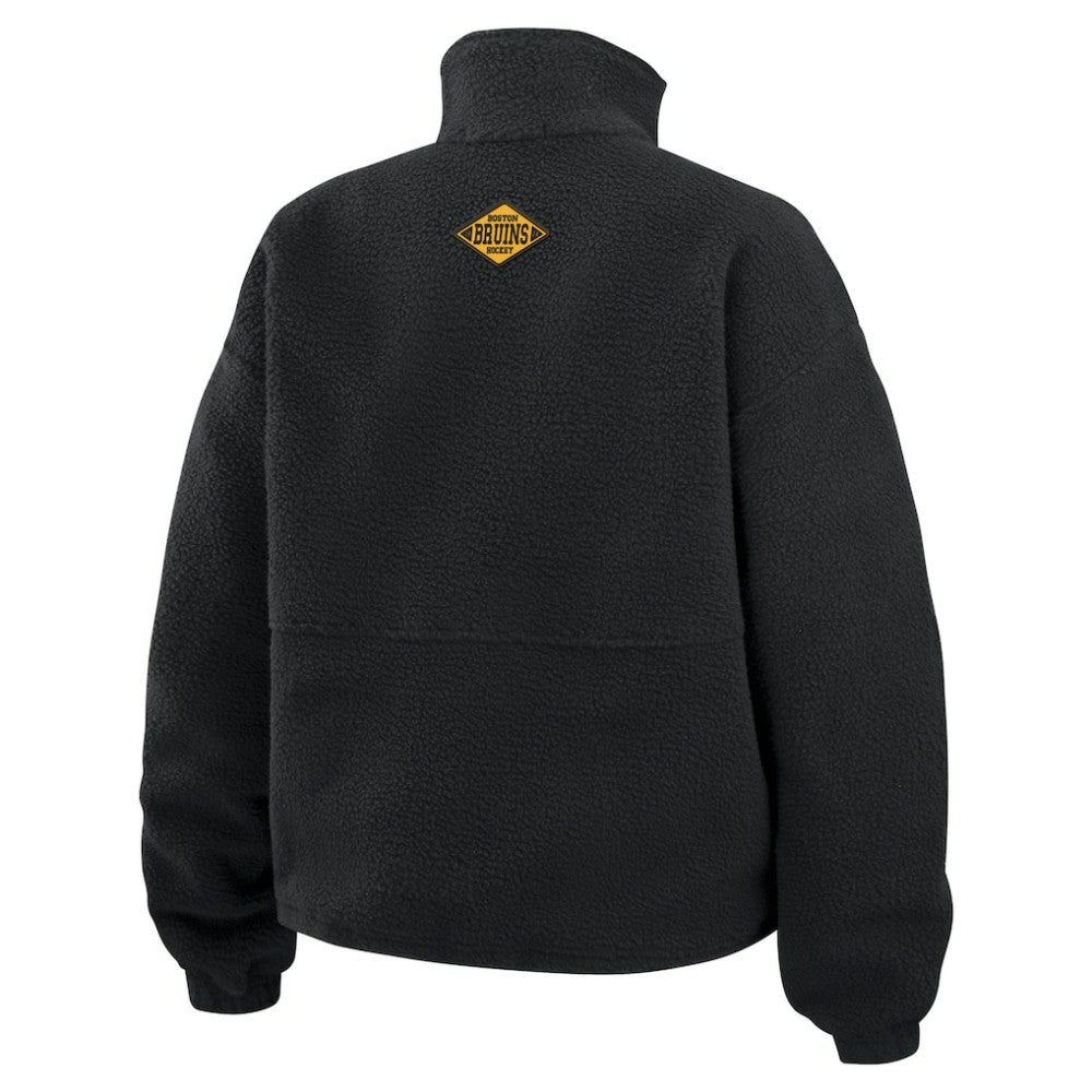 Boston Bruins WEAR by Erin Andrews Women's Polar Fleece Half-Zip Jacket
