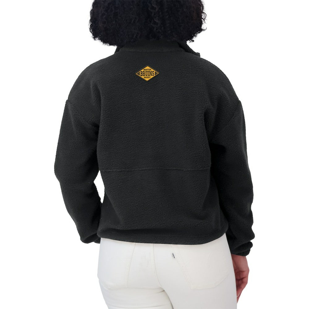 Boston Bruins WEAR by Erin Andrews Women's Polar Fleece Half-Zip Jacket