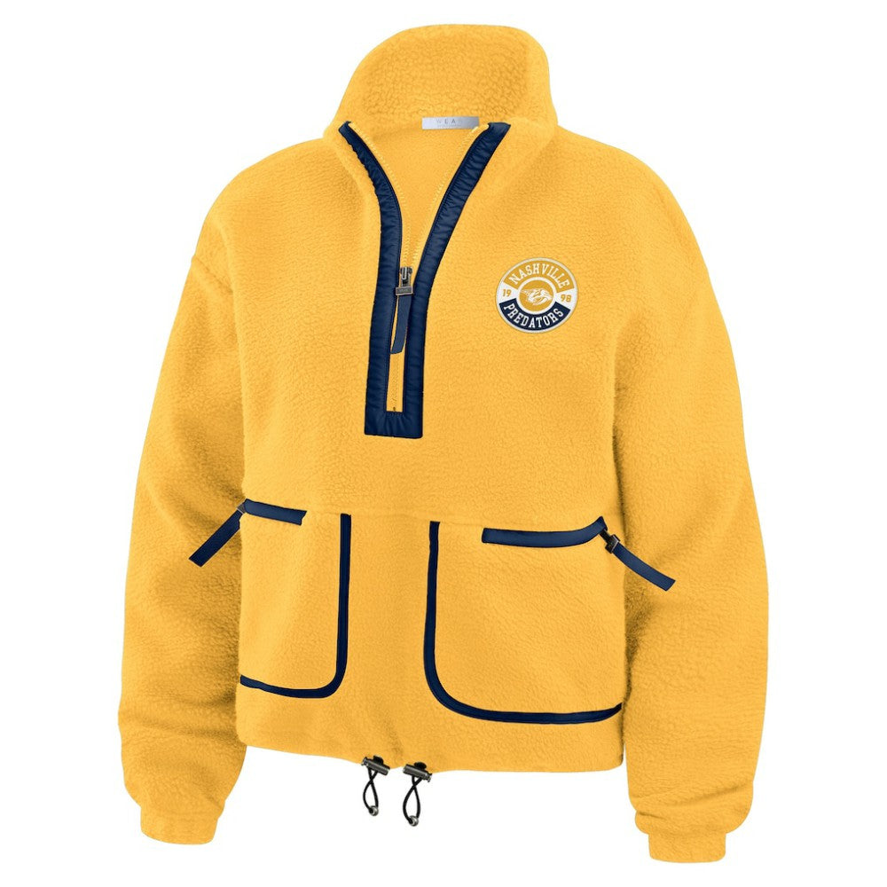 Nashville Predators WEAR by Erin Andrews Women's Polar Fleece Half-Zip Jacket