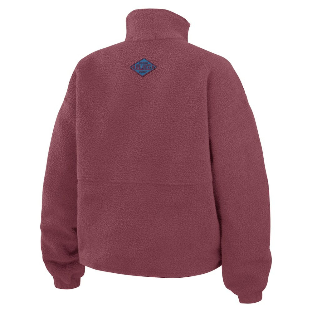 Colorado Avalanche WEAR by Erin Andrews Women's Polar Fleece Half-Zip Jacket