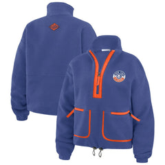 New York Islanders WEAR by Erin Andrews Women's Polar Fleece Half-Zip Jacket