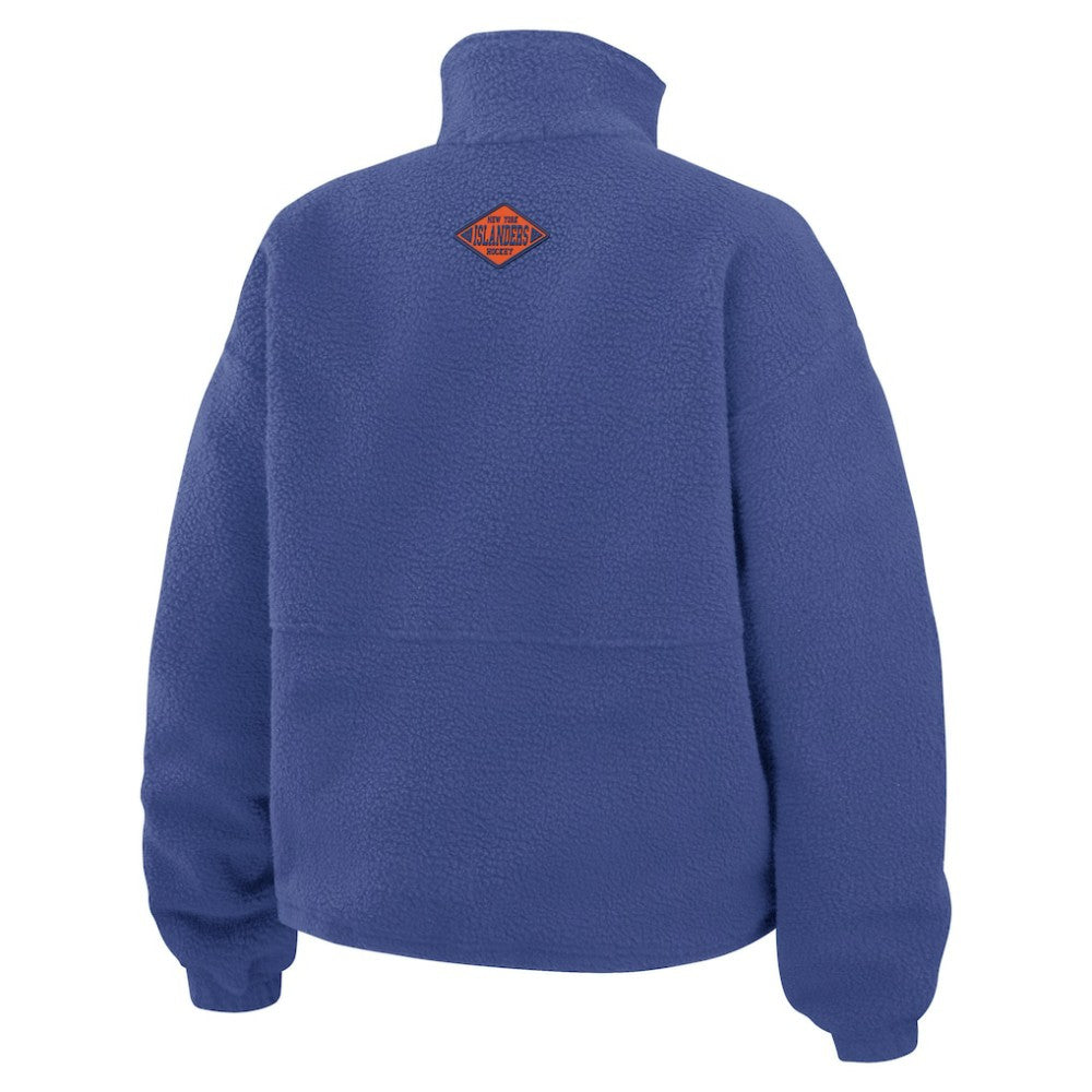 New York Islanders WEAR by Erin Andrews Women's Polar Fleece Half-Zip Jacket