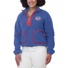 New York Rangers WEAR by Erin Andrews Women's Polar Fleece Half-Zip Jacket