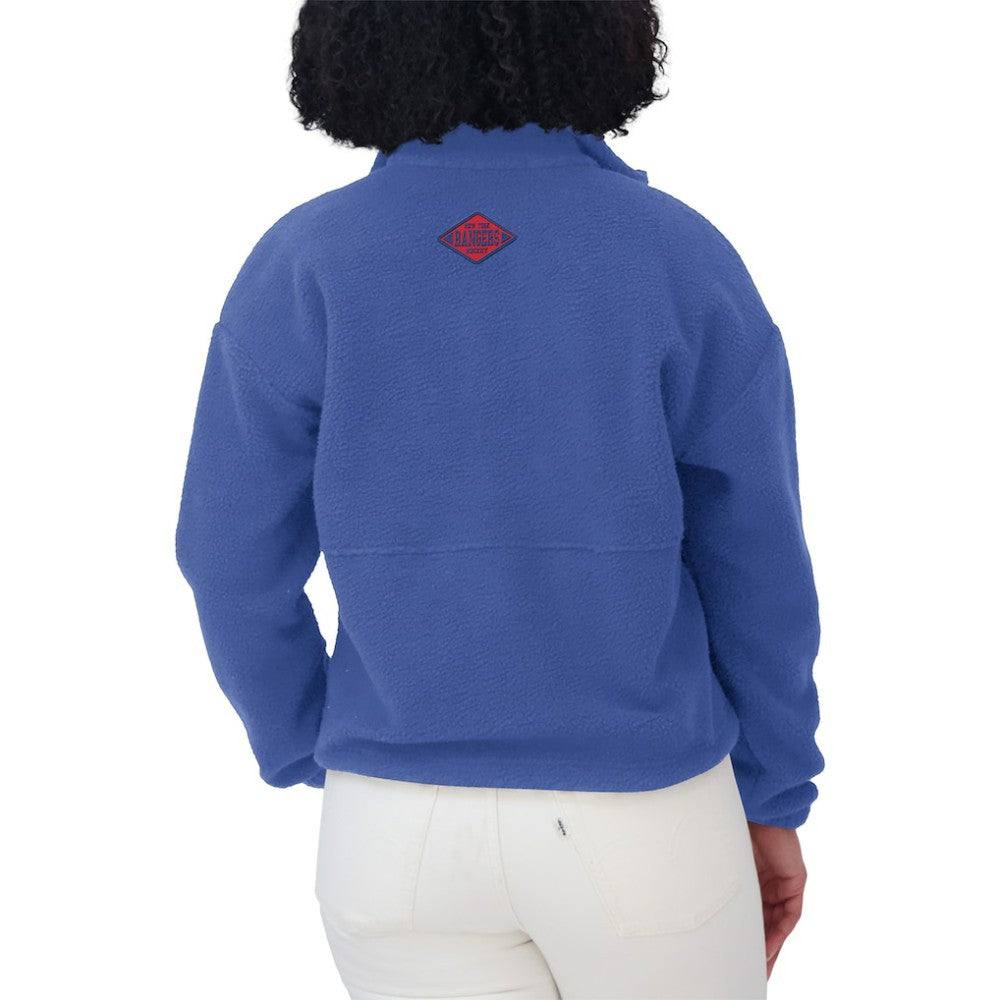 New York Rangers WEAR by Erin Andrews Women's Polar Fleece Half-Zip Jacket