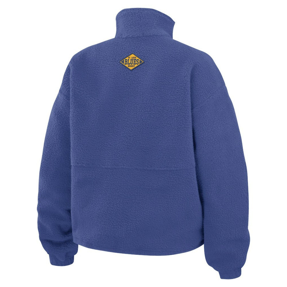 St. Louis Blues WEAR by Erin Andrews Women's Polar Fleece Half-Zip Jacket