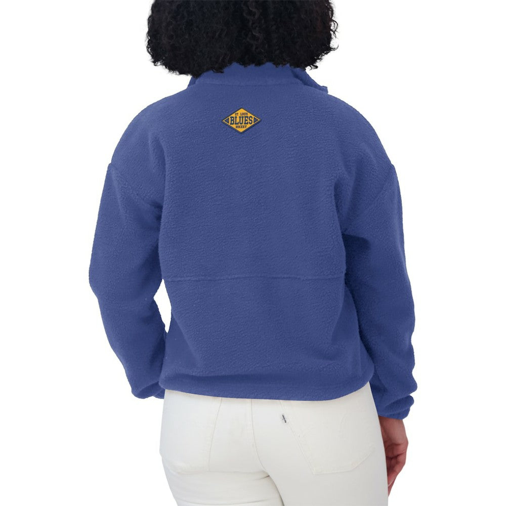 St. Louis Blues WEAR by Erin Andrews Women's Polar Fleece Half-Zip Jacket