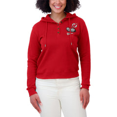 New Jersey Devils WEAR by Erin Andrews Women's Waffle-Knit Pullover Hoodie