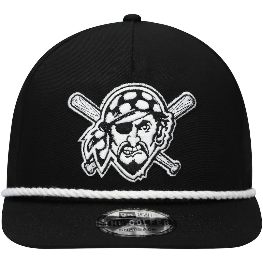 Pittsburgh Pirates Golfer Snapback Hat - Black | New Era