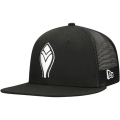 Atlanta Braves 59FIFTY Trucker Fitted Hat - Black | New Era