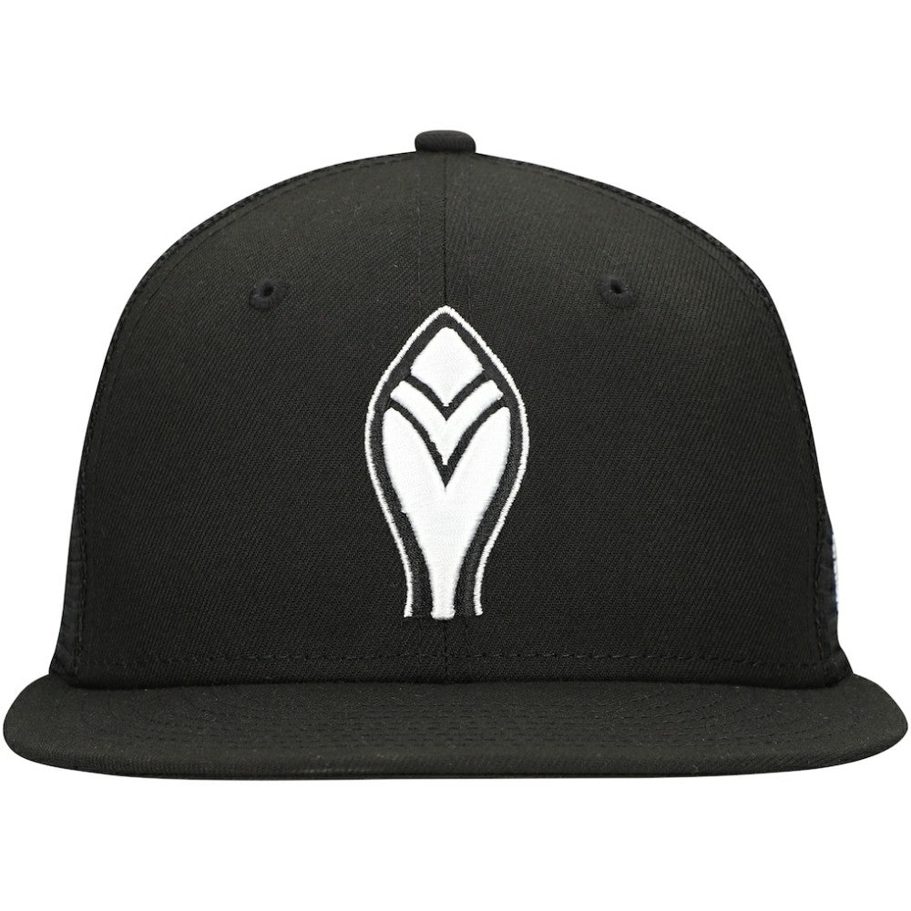 Atlanta Braves 59FIFTY Trucker Fitted Hat - Black | New Era