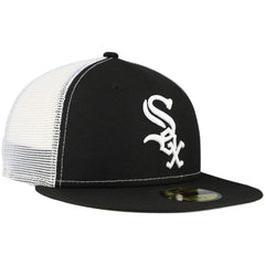 Chicago White Sox Team Color 59FIFTY Trucker Fitted Hat - Black | New Era