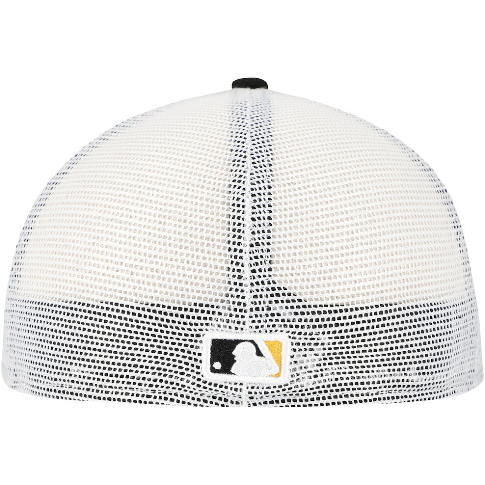 Pittsburgh Pirates Team Color 59FIFTY Trucker Fitted Hat - Black | New Era