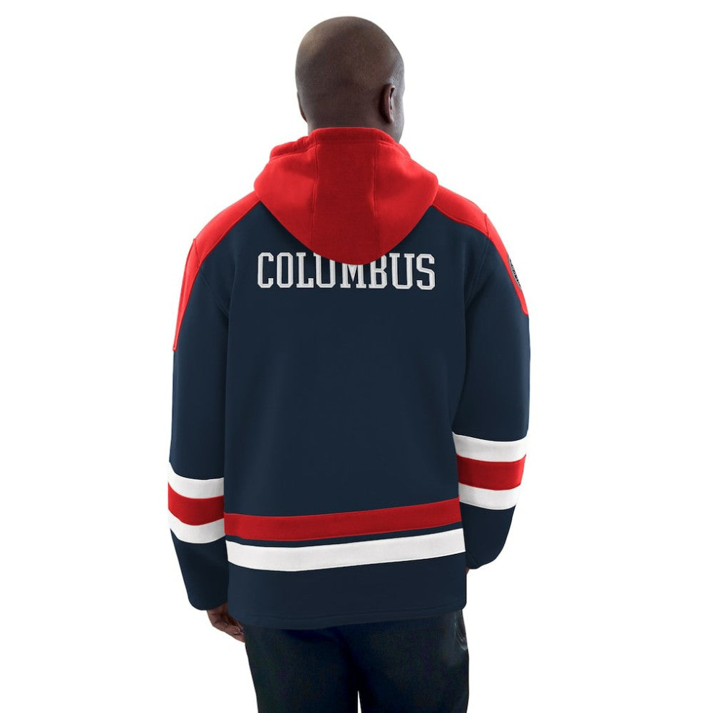 Columbus Blue Jackets Starter Hockey Pullover Hoodie