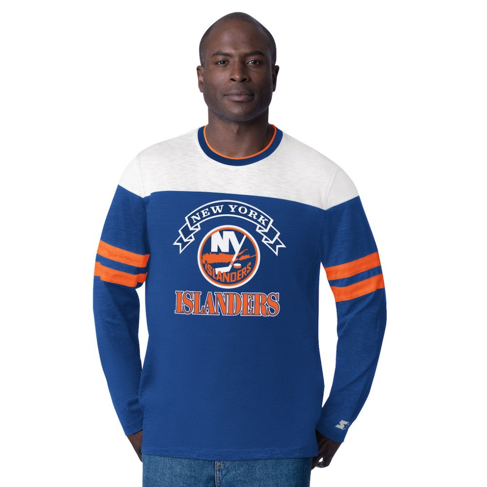 New York Islanders Starter Blitz Durene Long Sleeve T-Shirt