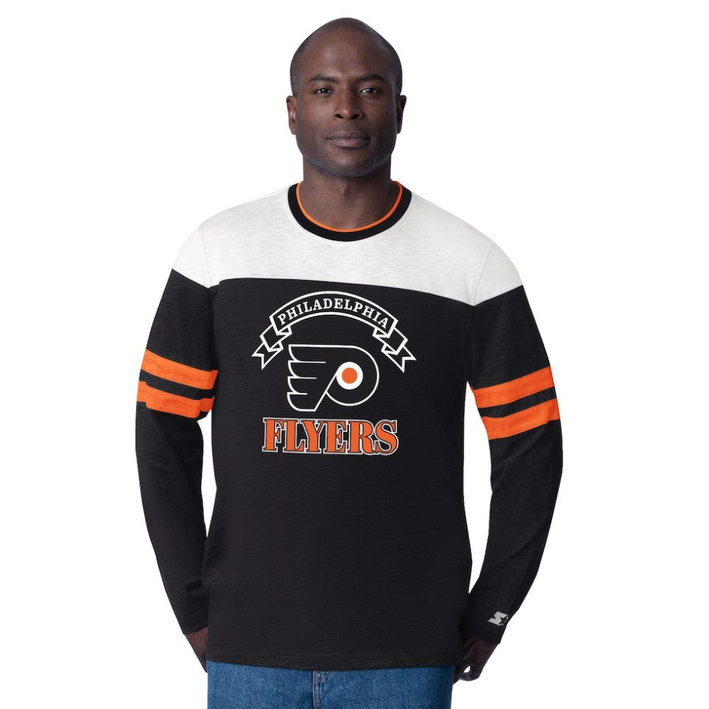 Philadelphia Flyers Starter Blitz Durene Long Sleeve T-Shirt
