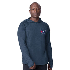 Washington Capitals MSX by Michael Strahan Fast Track Raglan Long Sleeve Hoodie T-Shirt