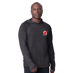 New Jersey Devils MSX by Michael Strahan Fast Track Raglan Long Sleeve Hoodie T-Shirt