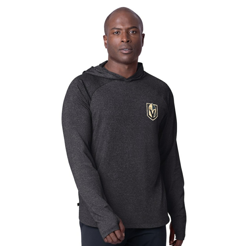 Vegas Golden Knights MSX by Michael Strahan Fast Track Raglan Long Sleeve Hoodie T-Shirt