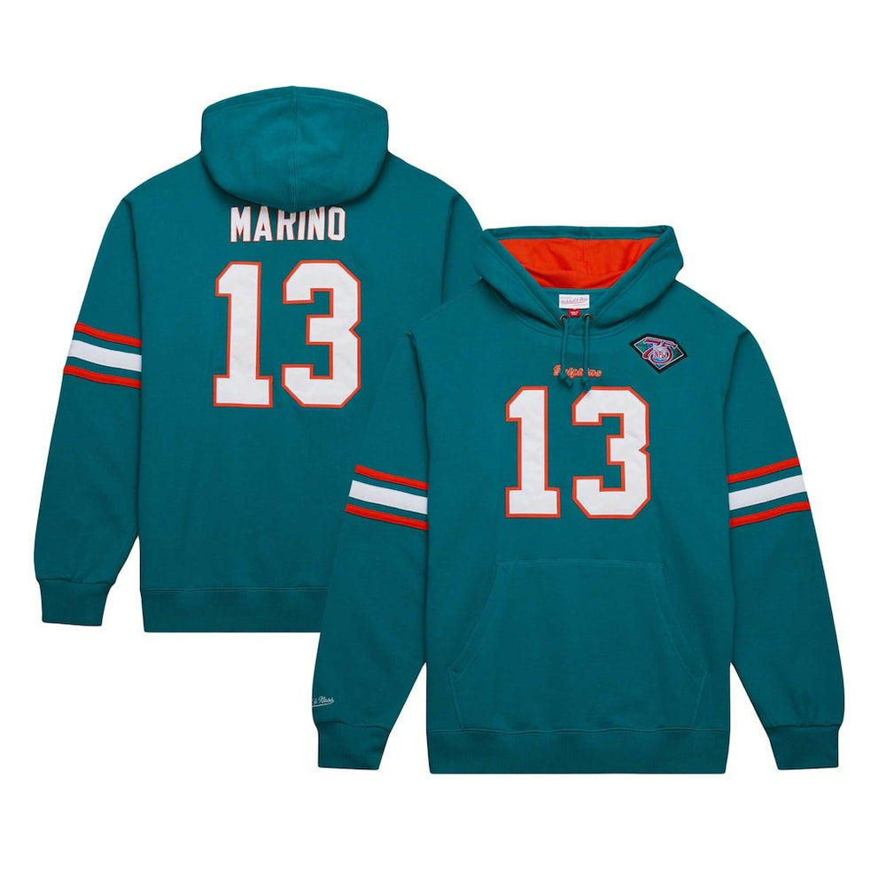 NFL Miami Dolphins Dan Marino  Retired Player Name & Number Pullover Hoodie