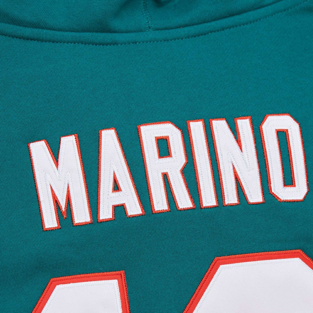 NFL Miami Dolphins Dan Marino  Retired Player Name & Number Pullover Hoodie