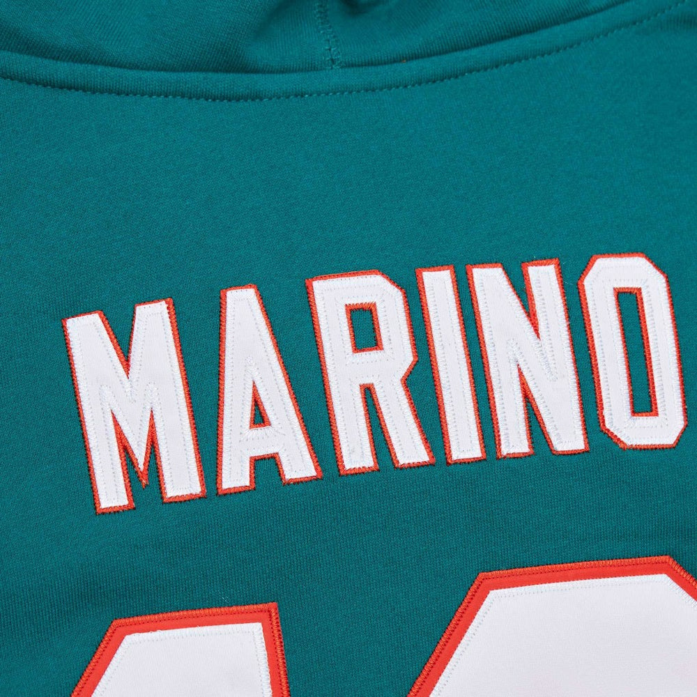 NFL Miami Dolphins Dan Marino  Retired Player Name & Number Pullover Hoodie