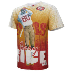 NFL San Francisco 49ers Jerry Rice  Burst Retired Player T-Shirt
