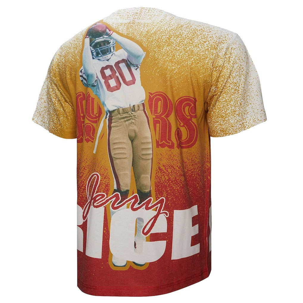 NFL San Francisco 49ers Jerry Rice  Burst Retired Player T-Shirt