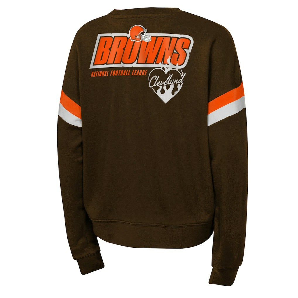 NFL Cleveland Browns Girls Eternal Love Pullover Sweatshirt