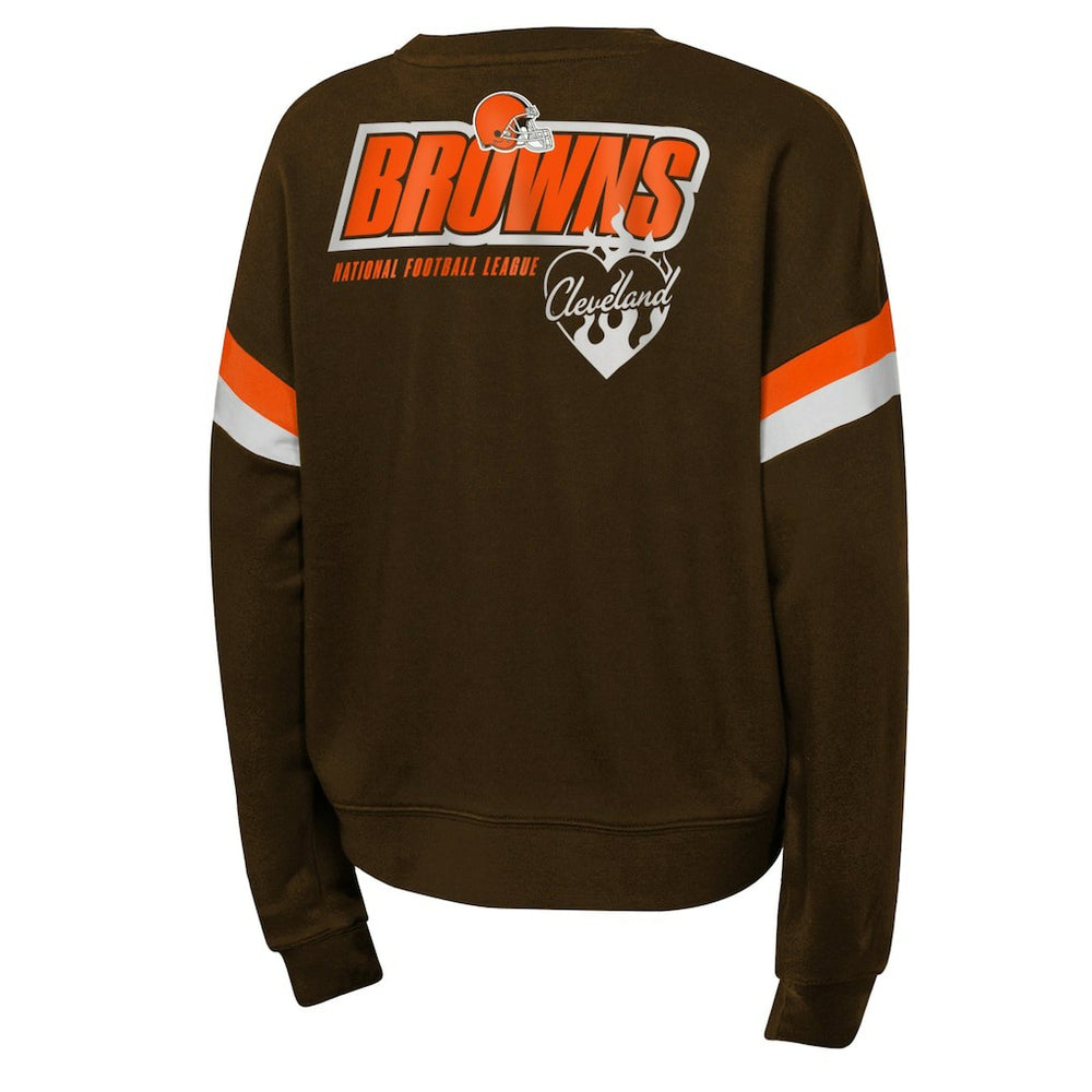 NFL Cleveland Browns Girls Eternal Love Pullover Sweatshirt