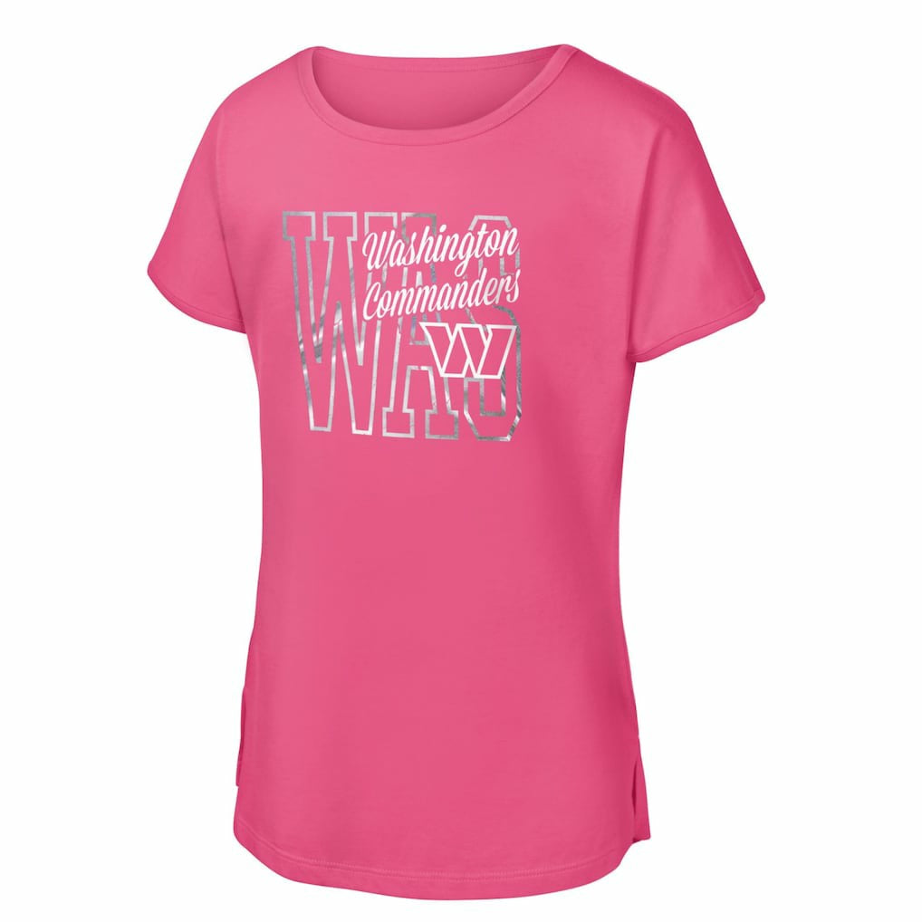 NFL Washington Commanders Girls Youth Signal Caller Dolman T-Shirt