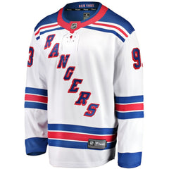 Mika Zibanejad New York Rangers Fanatics Away Premier Breakaway Player Jersey
