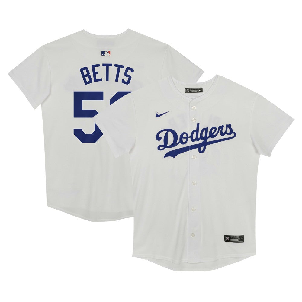Mookie Betts Los Angeles Dodgers Preschool Home Game Jersey - White | Nike