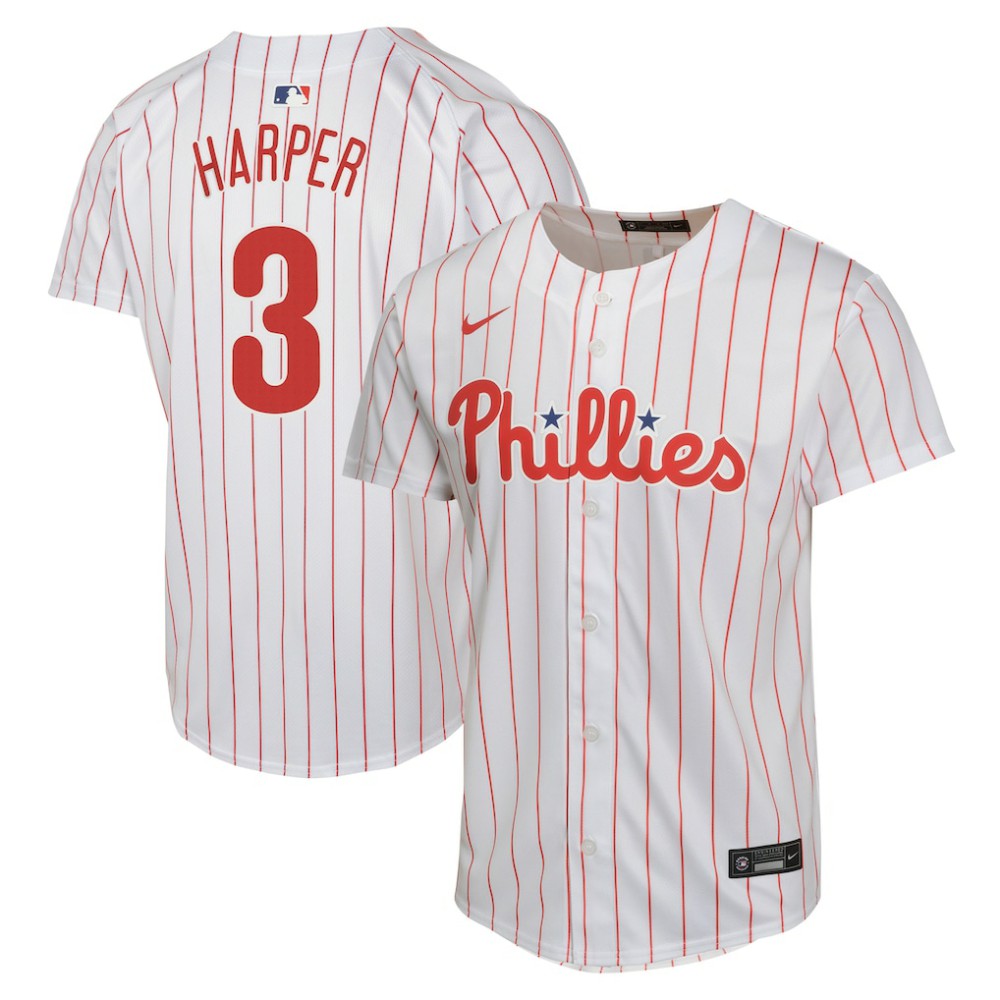 Bryce Harper Philadelphia Phillies Youth Home Game Player Jersey - White | Nike