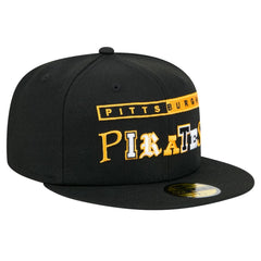 Pittsburgh Pirates Ransom 59FIFTY Fitted Hat - Black | New Era