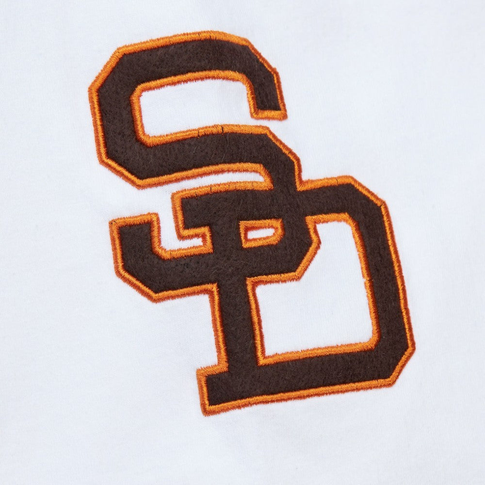 San Diego Padres Cooperstown Collection Player Legends Ringer T-Shirt - White | Mitchell & Ness
