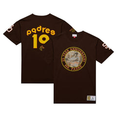 Tony Gwynn San Diego Padres Legends Photo Real T-Shirt - Brown | Mitchell & Ness
