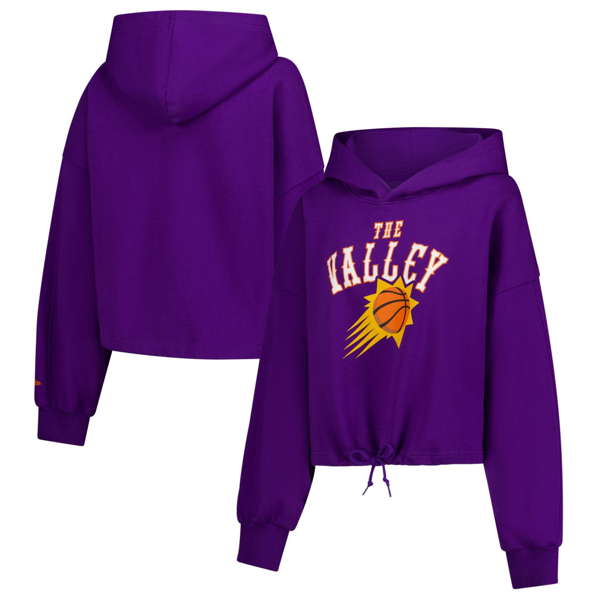 Phoenix Suns Women's 2024/25 City Edition Cropped Pullover Hoodie - Purple | New Era for sale