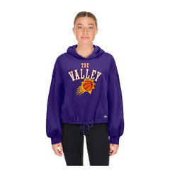 Phoenix Suns Women's 2024/25 City Edition Cropped Pullover Hoodie - Purple | New Era for sale