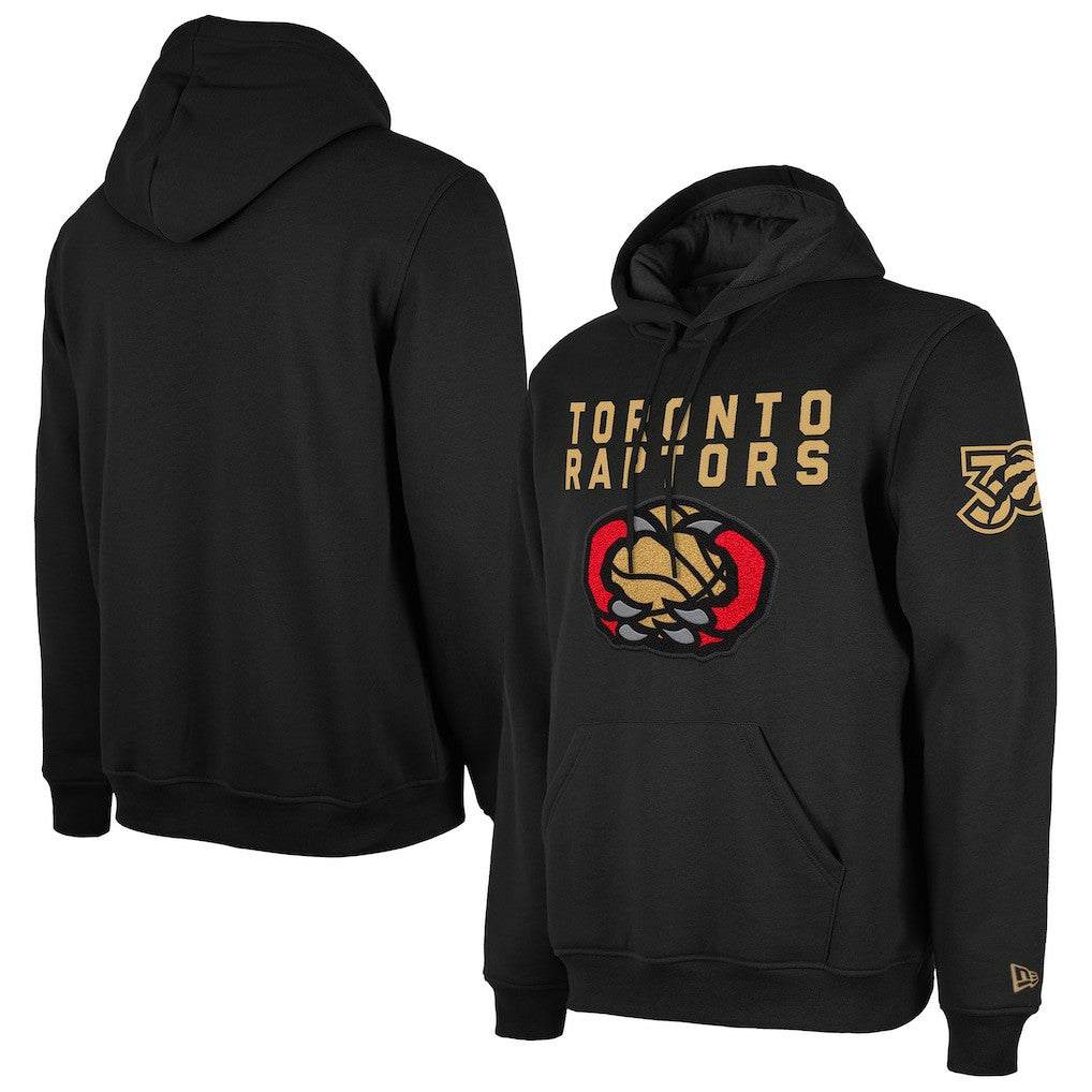 Toronto Raptors 2024/25 City Edition Chenille Heavyweight Pullover Hoodie - Black | New Era online