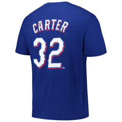 Evan Carter Texas Rangers Big & Tall Name & Number T-Shirt - Royal