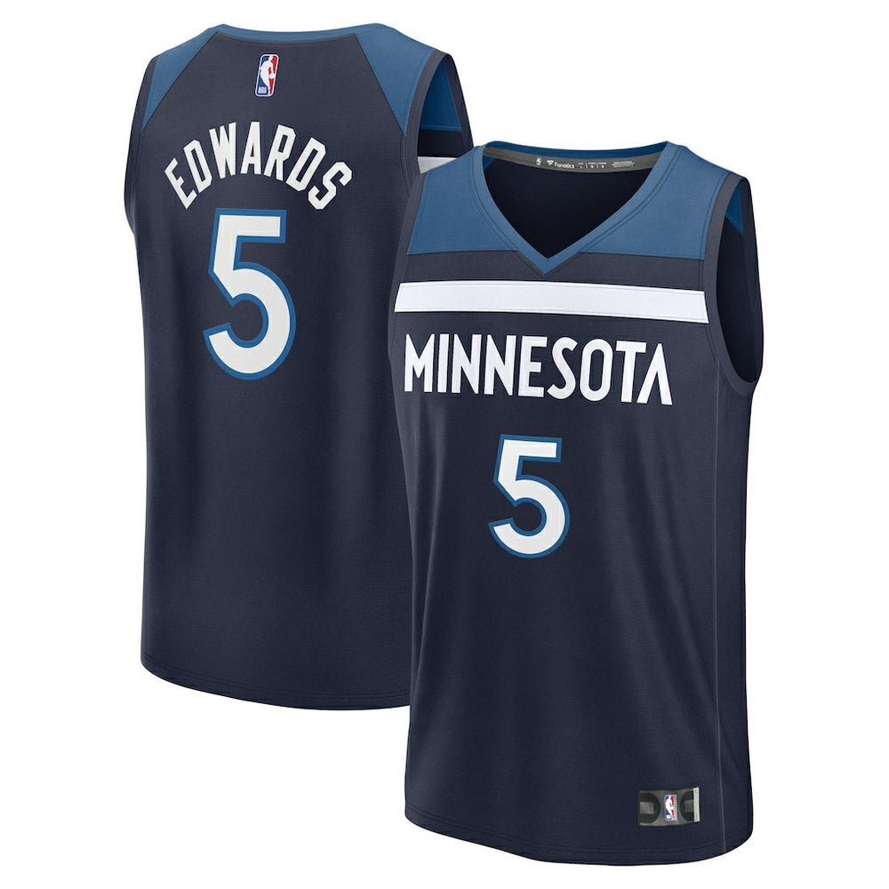 Anthony Edwards Minnesota Timberwolves Fast Break Replica Player Jersey - Icon Edition - Navy | Fanatics cheap