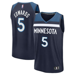 Anthony Edwards Minnesota Timberwolves Fast Break Replica Player Jersey - Icon Edition - Navy | Fanatics cheap