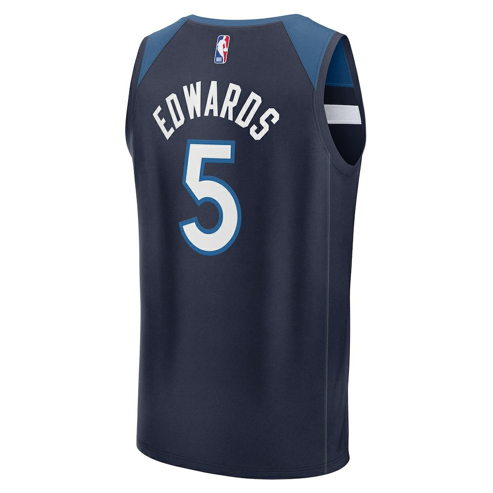 Anthony Edwards Minnesota Timberwolves Fast Break Replica Player Jersey - Icon Edition - Navy | Fanatics cheap
