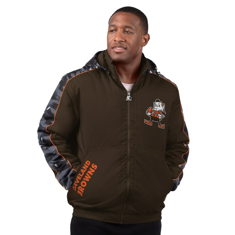 NFL Cleveland Browns Starter Thursday Night Gridiron Full-Zip Hoodie Jacket