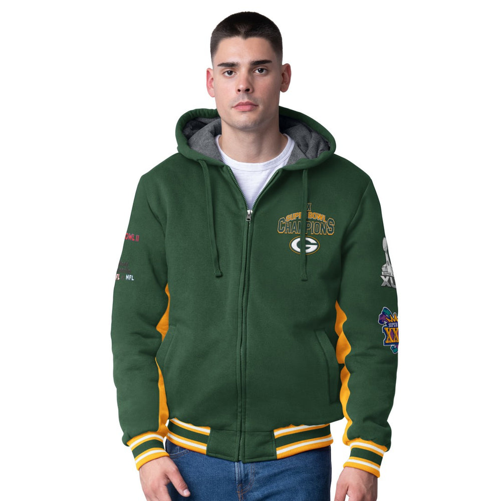 NFL Green Bay Packers G-III Extreme No Huddle Commemorative Full-Zip Hoodie Jacket