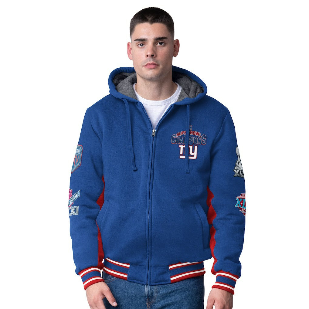 NFL New York Giants G-III Extreme No Huddle Commemorative Full-Zip Hoodie Jacket