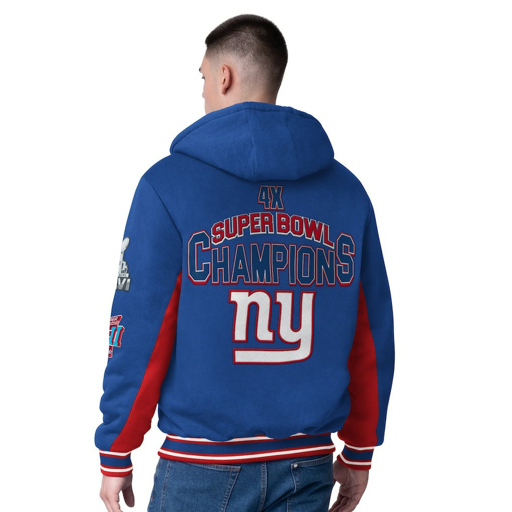 NFL New York Giants G-III Extreme No Huddle Commemorative Full-Zip Hoodie Jacket