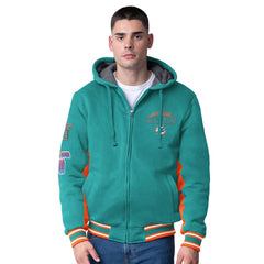 NFL Miami Dolphins G-III Extreme No Huddle Commemorative Full-Zip Hoodie Jacket