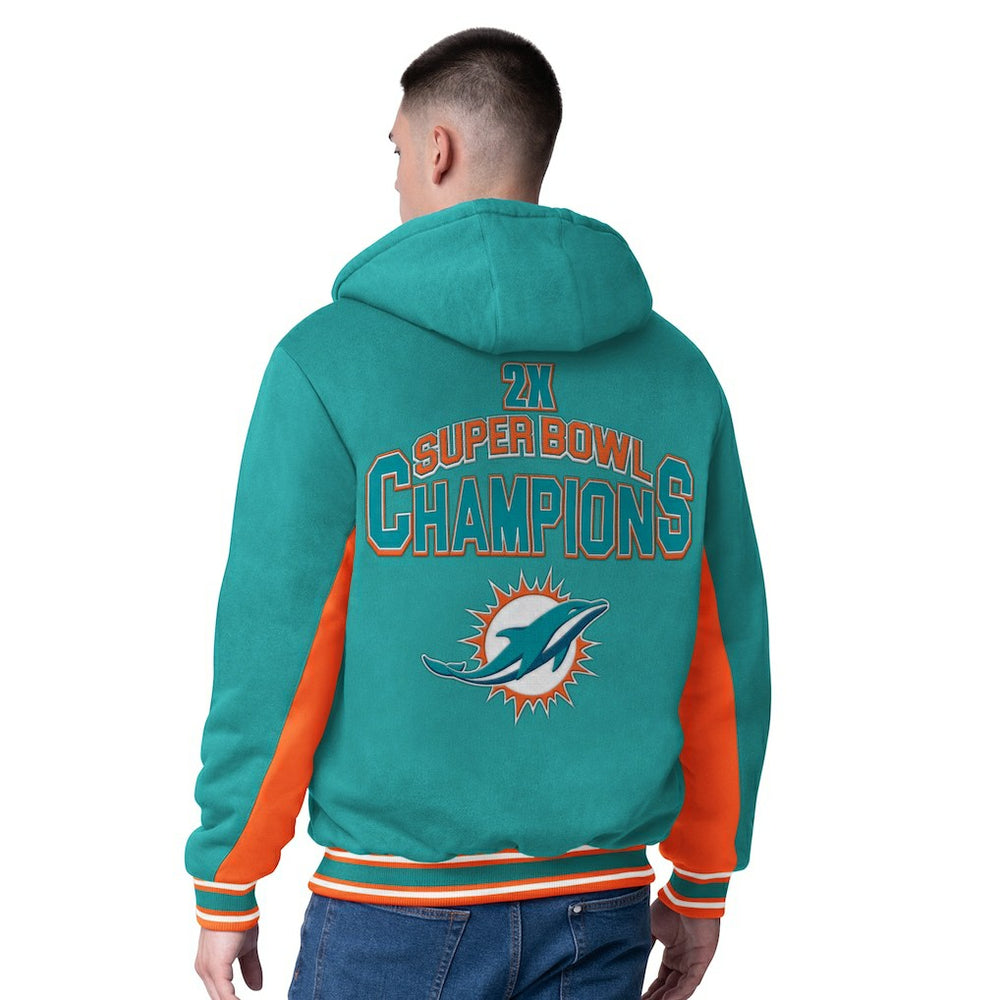 NFL Miami Dolphins G-III Extreme No Huddle Commemorative Full-Zip Hoodie Jacket