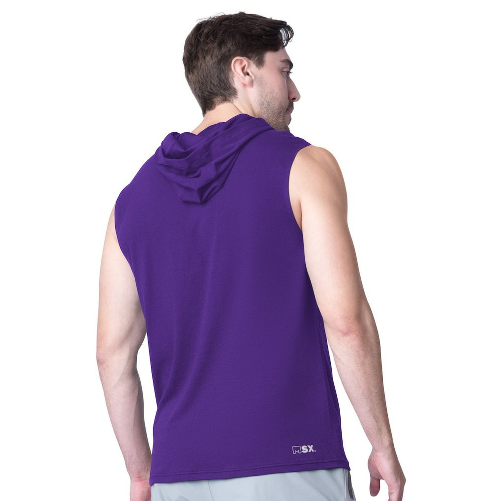NFL Minnesota Vikings MSX by Michael Strahan Action Sleeveless Pullover Hoodie